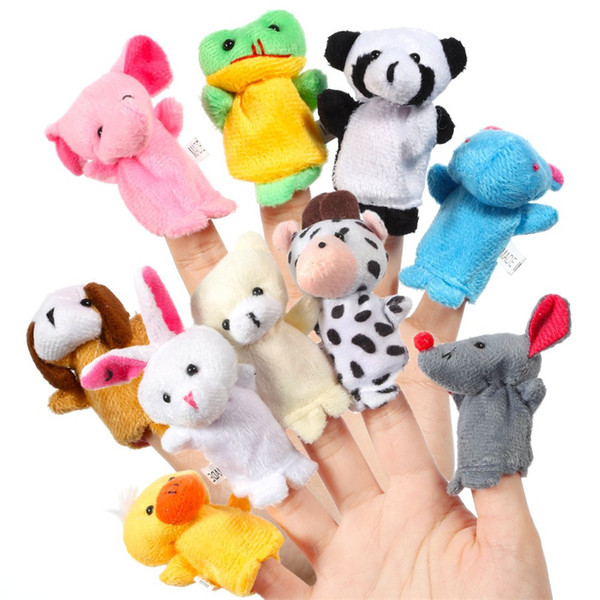 10pcs Cute Animal Finger Puppets Set for Baby Infant Toddlers Kids Story Time Shows Playtime Schools