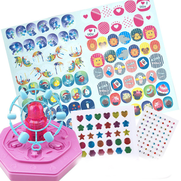 Girl Play House Makeup Dress Up Nail Makeup Set Children Accessories Handmade Nail Sticker Diy Toy