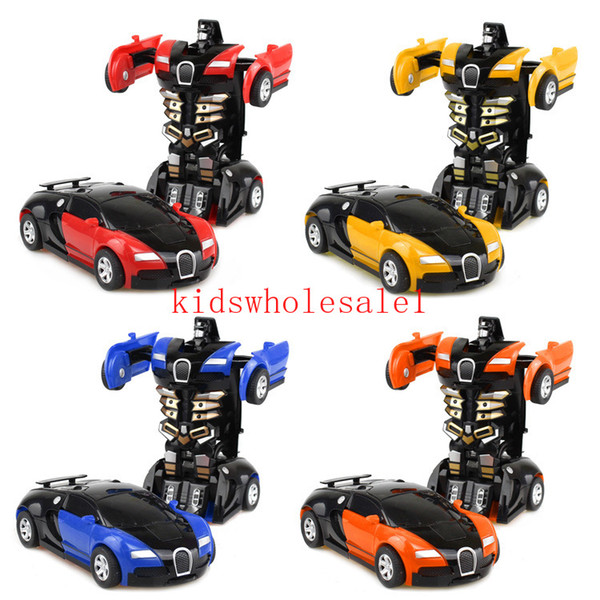 New Arrival Deformation Car Toys Automatic One-key Transform Robot Plastic Model Car Funny Toys For Boys Amazing Gifts Kid Toy