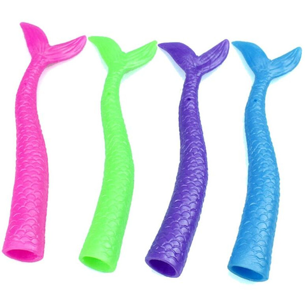 New Mixed Color Mermaid Tail Finger Cover Kids Toys Home Party Performing Lovely Gifts Free Shipping