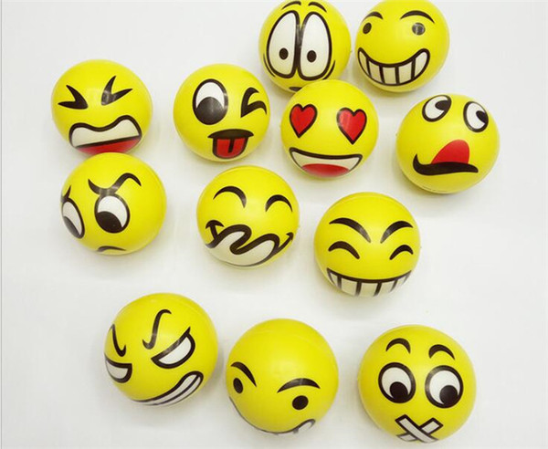 240 pcs Emoji Faces Squeeze Stress Ball Hand Wrist Finger Exercise Stress Relief Therapy - Assorted Styles New Christmas party gifts Y058