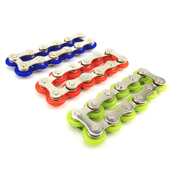 WJ1035X15 Finger Toys spinning top Decompression toys 12 section relief toys pressure chain Key Ring Fidget toy wholesale