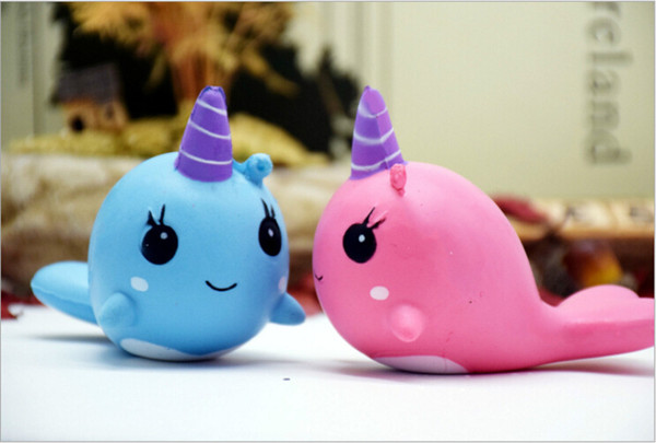 Kawaii Squishy Whale Toy Slow Rising Toy Stress Relieve Squeeze Soft Lovely Toy Kids Gift For Kids