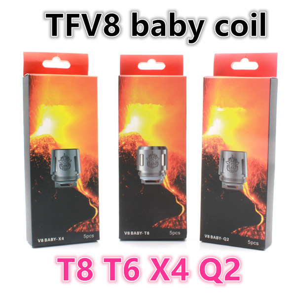 100% TFV8 Baby beast Coil Head T8 X4 T6 Q2 Beast Coil Engine Core For TFV8 BABY Beast Tank DHL free