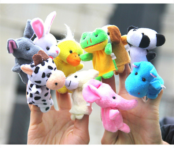 Velvet Plush Finger Puppets Animal puppets Toys finger puppet Kids Baby Cute Play Storytime Bed time for kids