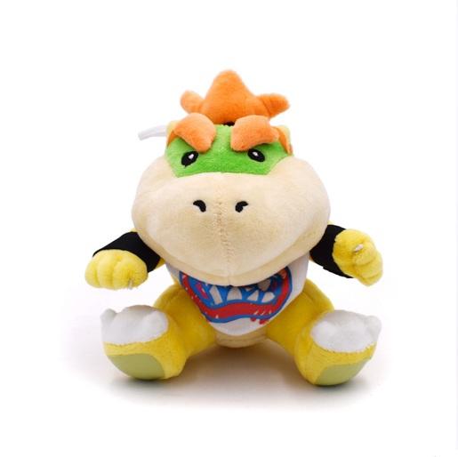 New Arrival Super Mario Bowser Koopa JR Stuffed Plush Doll Soft Baby Toy 18cm Embroidery Koopa Christmas Gift For Children