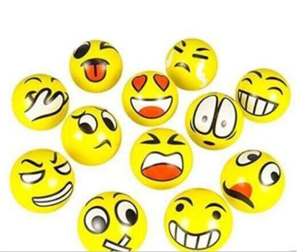 Emoji Faces Squeeze Stress Ball Hand Wrist Finger Exercise Stress Relief Therapy - Assorted Styles New Christmas party gifts Y058