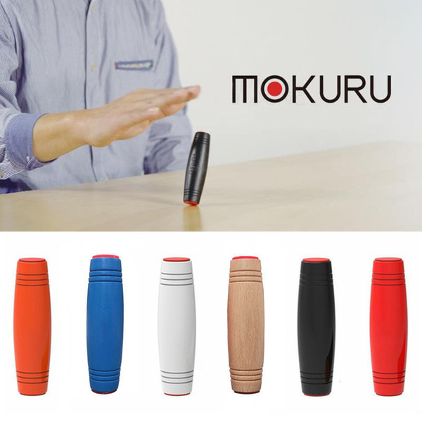 Retail MOKURU Rollver Desktop Flip Fidget Stick Relieve Stress Improve Focus Fun Toys Decompression Wooden Toys Kids&Adult Finger Toys