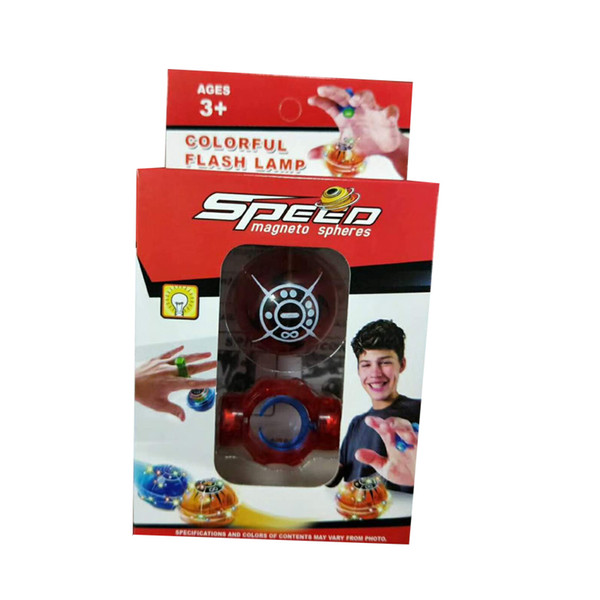 Christmas Speed Magneto spheres Finger toys Fingertip decompression Magic Magnetic Ball pop flash lamp colorful pressure relief artifact