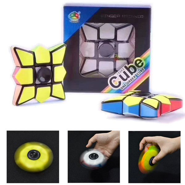 Finger Toy Spinner Cube Brain Teasers Magic Puzzle Spinners Cubes Smart Ninja Toys Gifts for Boys Girls Smooth Cube With Retail Box