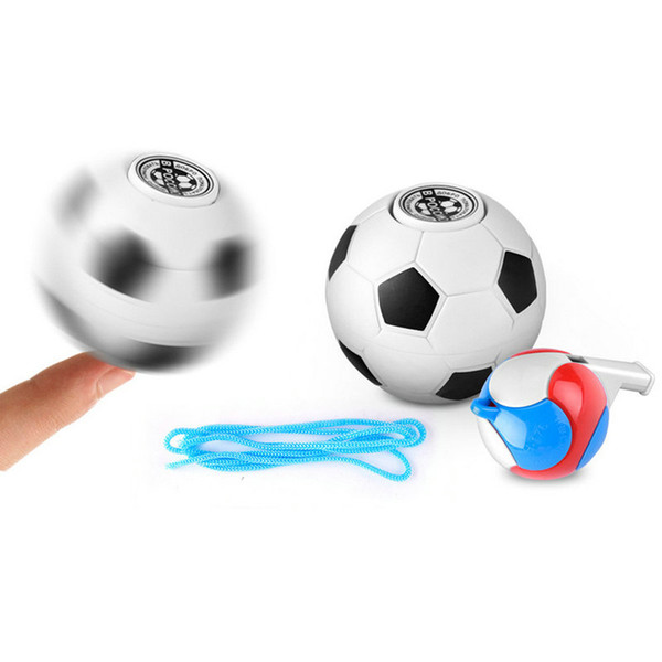 5pcs Mini Finger Football Basketball Hand Spinner EDC Stress Relief Gyro Toy Stress Relief Toy Gift Whistle Novelty Items