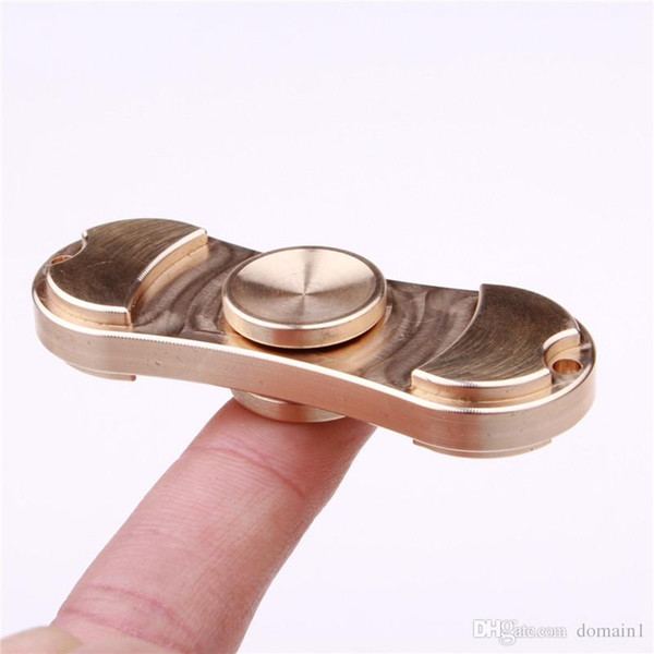 EDC handspinner Toy Triangular Hand Spinnerspin bronze metal fidget toys Material Professional Finger gyro For Autism