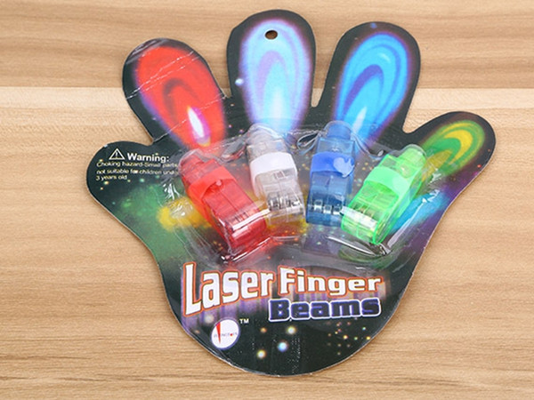 500pcs/lot(=125sets) LED Ring Led Finger Light Laser Finger Flashlight Beam For Party With retail pakcage