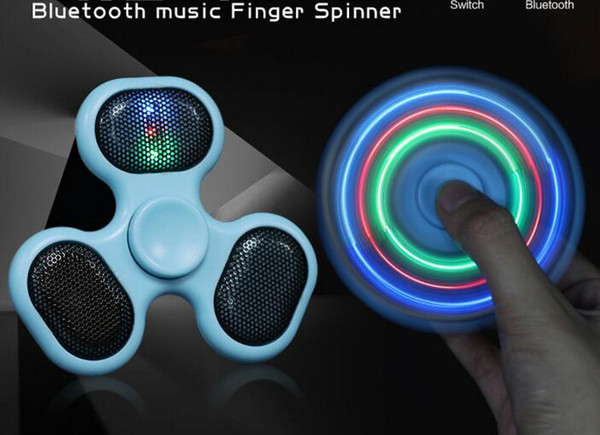 bluetooth TF card hand spinner fidget finger gyro hand finger toy Great seller EDC musical speaker with switch on/off