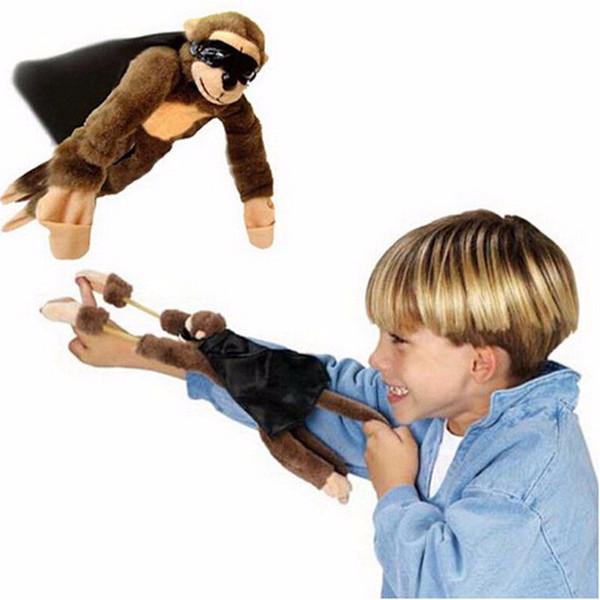 Flying Monkey Screaming Flying Finger Toys Slingshot Monkey Plush Toys Novelty Toy 6 Style Animal 