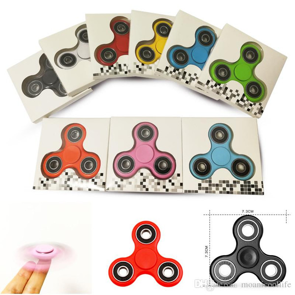 New Arrival Fidget Spinner EDC Hand Spinner HandSpinner Fingertips Spiral Fingers Acrylic Plastic Fidgets Toys Gyro Toys With Retail Box