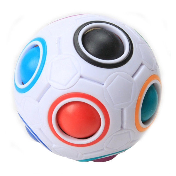 New Sale Creative Rainbow Football Creative Ball Children Kids Spherical Magic Cube Toy Learning And Education Puzzle Toys