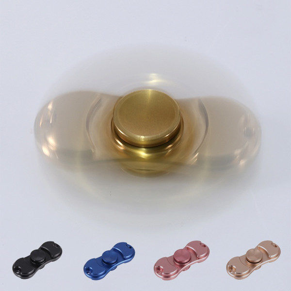 New Handspinner Toys Triangular Hand Spinner aluminum /Torqbar copper Material Professional Finger gyro For Autism