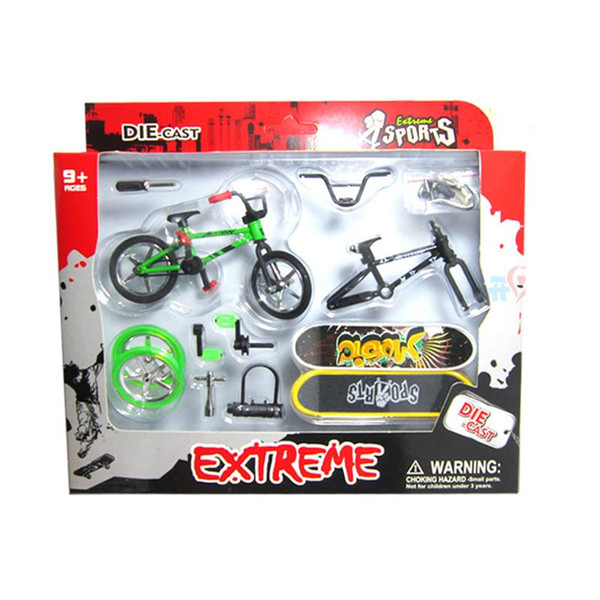 -4Pcs Professional Flick Trix Finger Bmx Bikes/Bicycle/Bicicleta Fingerboard Fun Toy For Boys With Gadget Random Color Delivery