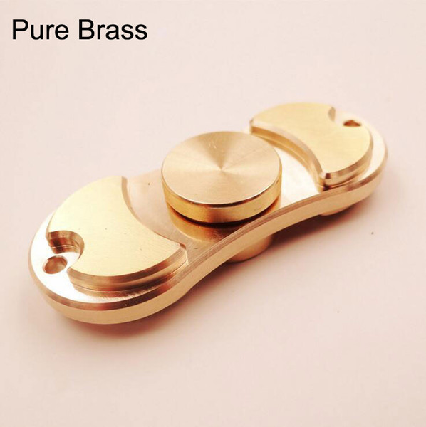 Metal Fidget Spinner EDC Torqbar Pure Brass design Hand Spinner Fingertips Gyro Decompression Anxiety Toys Great Bearing HandSpinner