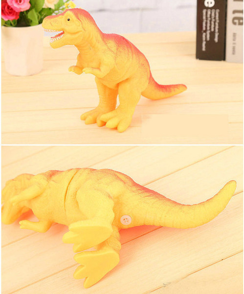 DHL 100pcs Shrilling dinosaur toys 30cm Screaming Rubber dinosaur Squeeze Stress Toy Funny Squeeze Sound Toy children kids Christmas gift