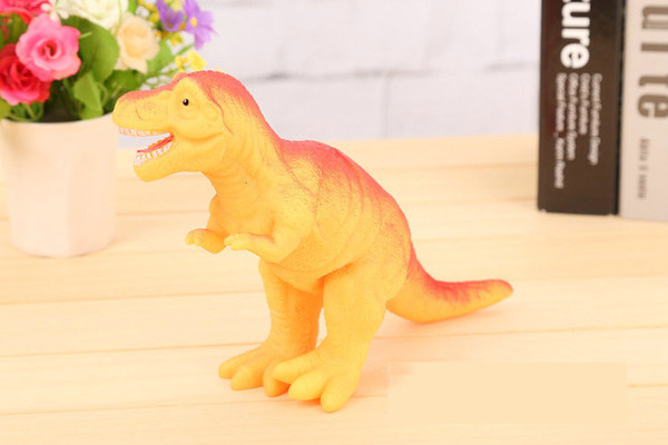 DHL 24pcs Shrilling dinosaur toys 30cm Screaming Rubber dinosaur Squeeze Stress Toy Funny Squeeze Sound Toy children kids Christmas gift