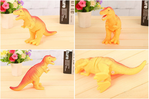 Shrilling dinosaur toys 30cm Screaming Rubber dinosaur Squeeze Stress Toy Funny Squeeze Sound Toy children kids Christmas gift