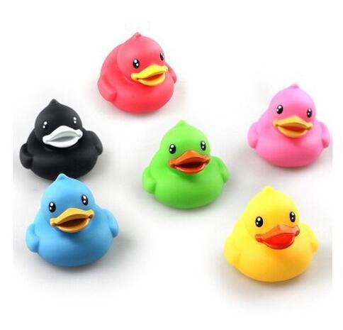 3pcs/lot Baby Bath Toys, Colorful Duck Bathroom Swimming Beach Toy, Learning & Education Model, Classic Brinquedos