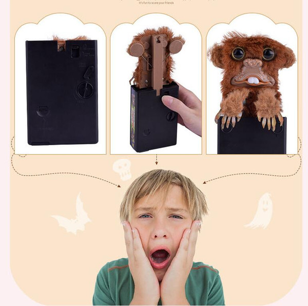 2018 Sneekums Pet Pranksters Jitters Fur Plastic Brown Pet Sneekums Jitters Funny Monkey Sneekums Toys Pet Button Wire Mode Christmas Gift