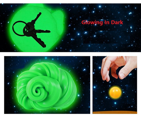 DHL Children And Adults Fidget Plasticine Toy Glowing In Dark Hand Gum Silly Putty