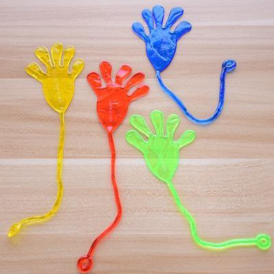 Wholesale-Stretchable sticky hand lot of 100 finger shooter peptile hand pinata toy loot party fillers sticky toy wedding kid party favor