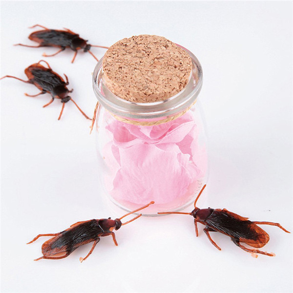 Animal 500pcs simulated cockroach children tricky toys kids educational plaything kuso novel funny plastic toy Free DHL Shipping