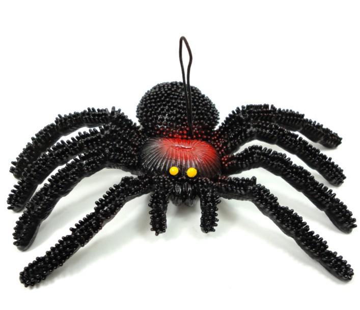 Soft rubber animal model simulation large spider April Fool's Day Halloween trick toys peculiar gif