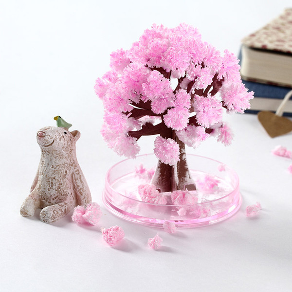 Free Paper tree blossom Cherry tree Creative desktop Tricky gift Scientific toy Send to friends Children's day birthday present