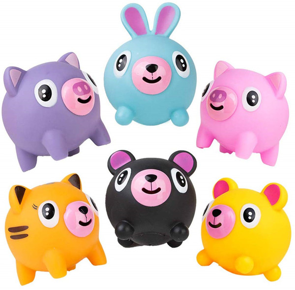 Mini Squishy Toys Squeaky Fidget Tongues Alternative Animals Squeeze Stress Relief Make Funny Sounds Perfect Gift