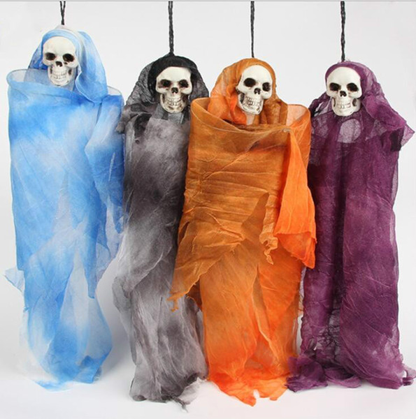 Halloween Hanging Skull Ghost Props Home Garden Yard Decor Secret Room Horror Strange Joke Novelty Toys