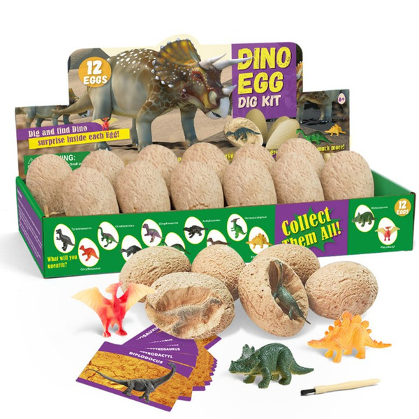 Best Sale Teeager Funny Educational Toys Pretty Dinosuar Egg Grow In The Dark Kids Cracked Magic Eggs Christmas Gift