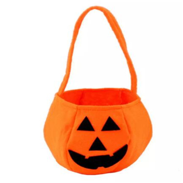 Cute Kids Baby Smile Pumpkin Candy Bag Novelty Fun Toys for Children Halloween Festival Trick or Treat Party Decoration Gifts