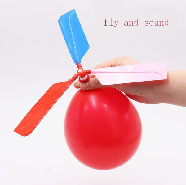 200pcs/lot flying Balloon Helicopter DIY balloon airplane Toy children Toy self-combined Balloon Helicopter free shipping