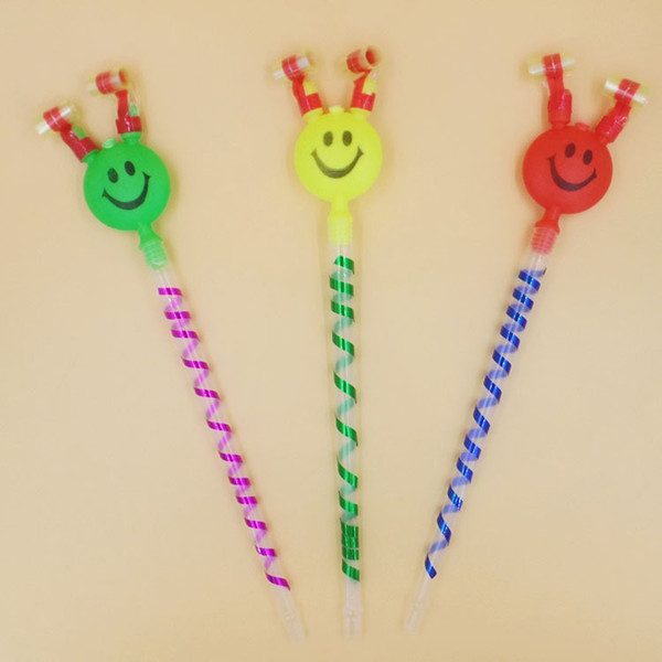 Long pole big smile blowing dragon whistle blowing double volume small toys birthday party gift children gifts