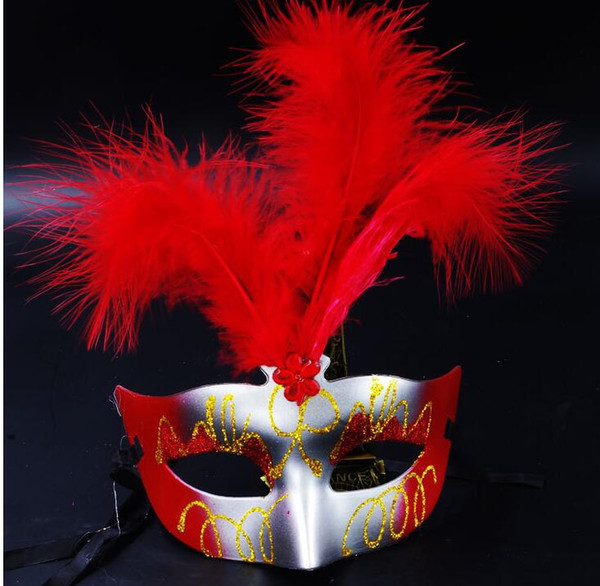 Feather mask masquerade party performance props princess mask children's toys wholesale stalls supply hot