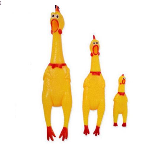 41cm Funny Vent Long Neck Chicken Medium Shrilling Chicken Sound Squeeze Screaming Toys Children Baby Toy