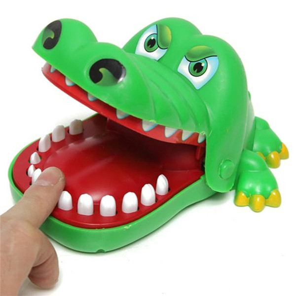 Hot Sale Biting crocodile Creative Big Size Crocodile Mouth Dentist Bite Finger Game Funny Gags Toy For Kids Play Fun