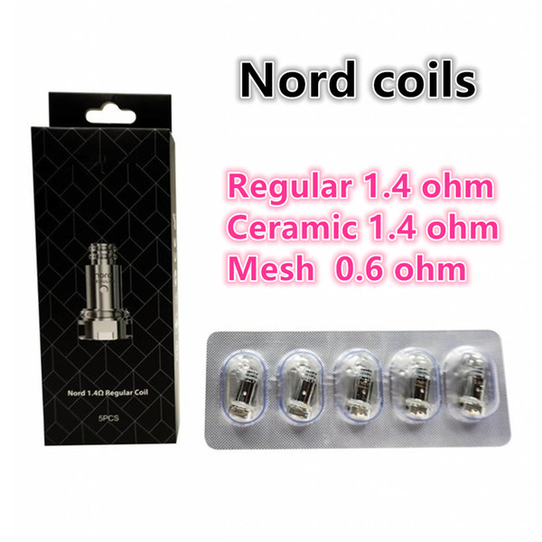 Smoking Nord Replacement Coils Heads Regular 1.4ohm Mesh 0.6ohm Mesh-MTL 0.8ohm Ceramic 1.4 ohm Coils Heads for Nord Kit