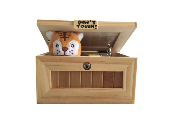 Don't Touch Useless Box Leave Me Alone Machine Decorative durable endless fun Cute Tiger Surprises Most Mini Size