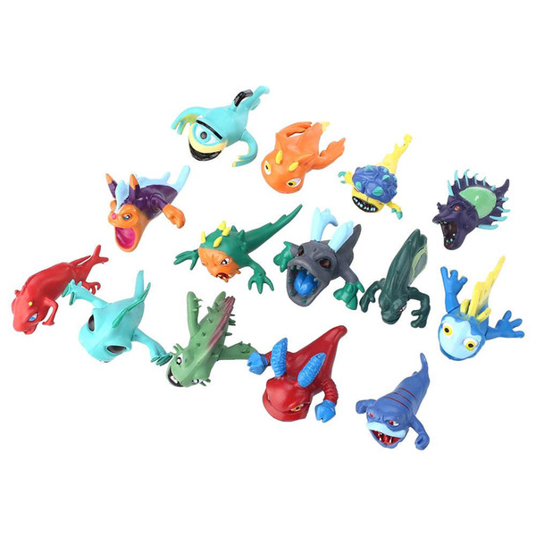 14PCS 3-7cm Cute Lots Slugterra Slager Elf Mini Random Figures Toys Creative