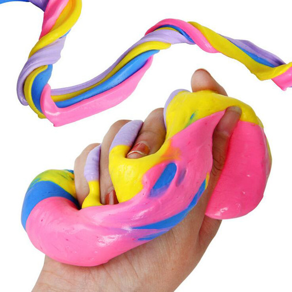 Colorful Fluffy Floam Slime Scented DIY Rainbow Stress Relief No Borax Kids Toy antistress Sludge Cotton Mud Release Clay Toy Plasticine