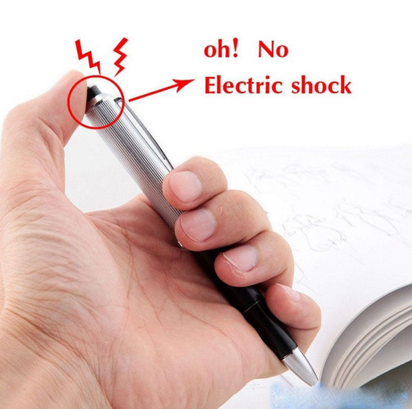 April Fools Day fancy ballpoint pens Pen Shocking Electric Shock Toy Gift Joke Prank Trick Fun prank trick joke toys free shipping