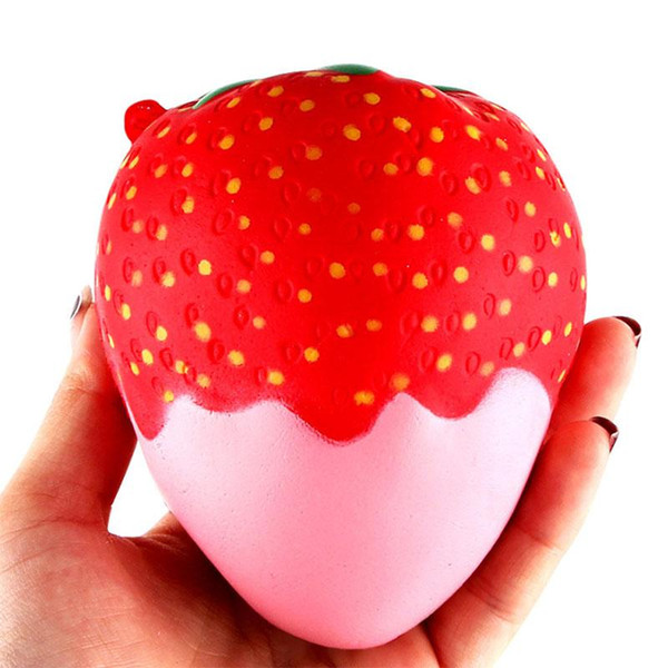 10cm Strawberry Scented Squishy Slow Rising Squeeze Toys Jumbo Collection Anti-stress Funny Toy Gift Toys for Children 2018