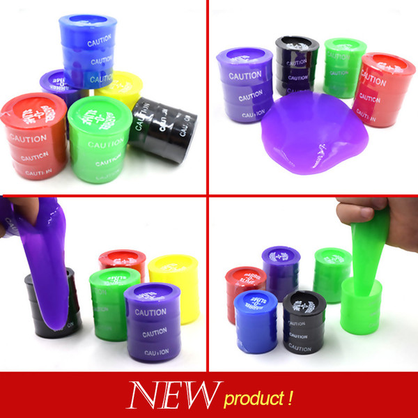 2017 DHL Novelty children adult toy oil drums trick paint barrel slime April fools day Halloween gag tricky toys 